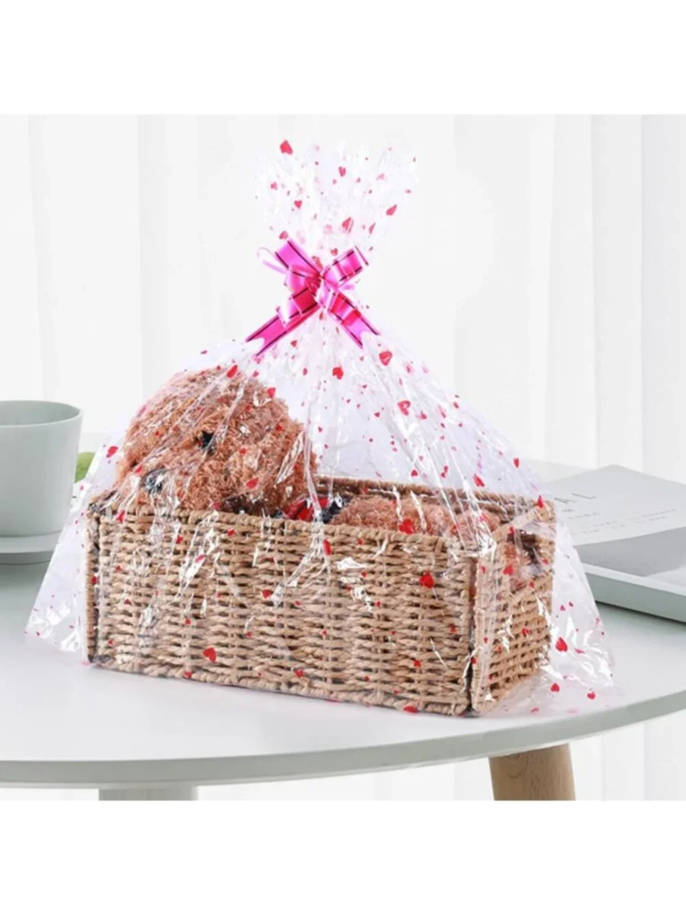 Hand-Woven Wicker Storage Baskets Set of 2 | Small Organizing Bins for Home